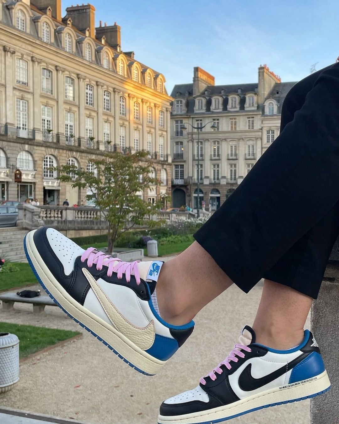 Custom Fragment x Travis Scott x Air Jordan 1 Low DM7866 140 luxurysteps