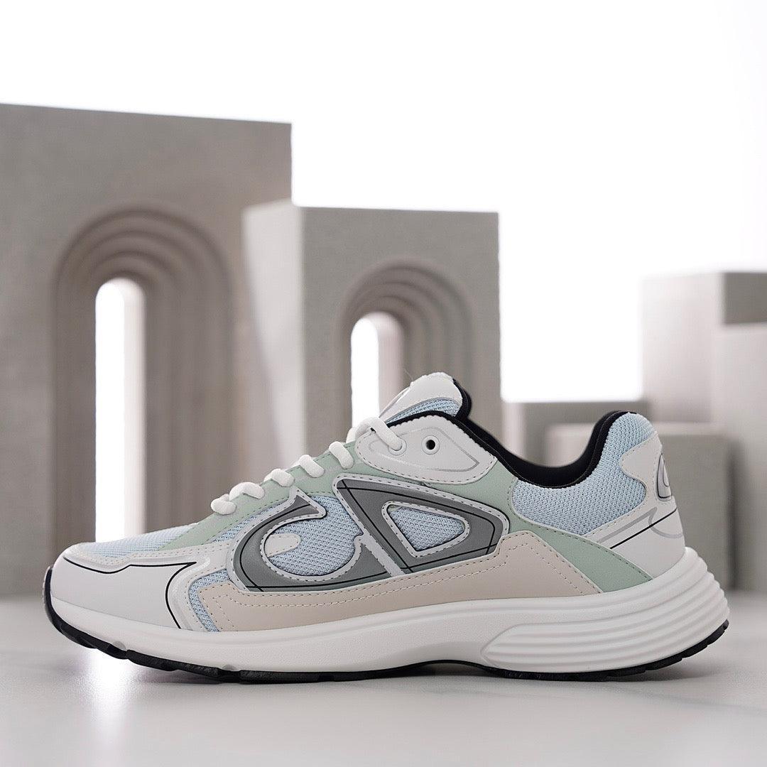 DOR B30 Blue Mesh and Technical Fabric Sneakers -113 Designer Sneakers