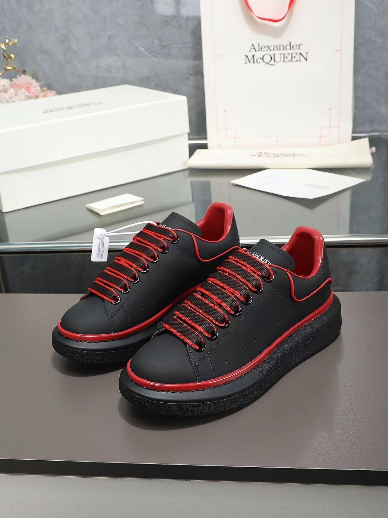ALMC Oversized Black and Red Sneakers-036 Designer Sneakers