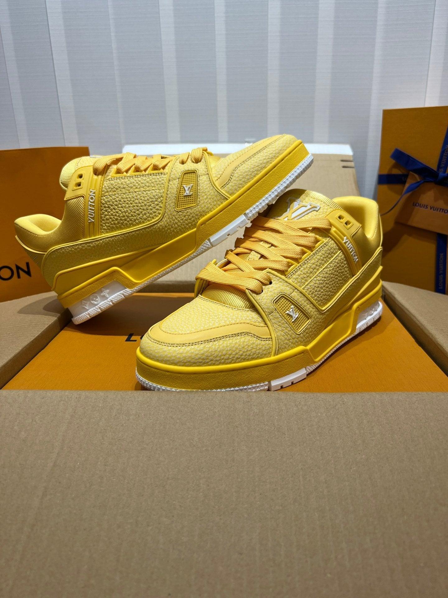 LUV Yellow Trainer Sneakers-080 Designer Sneakers