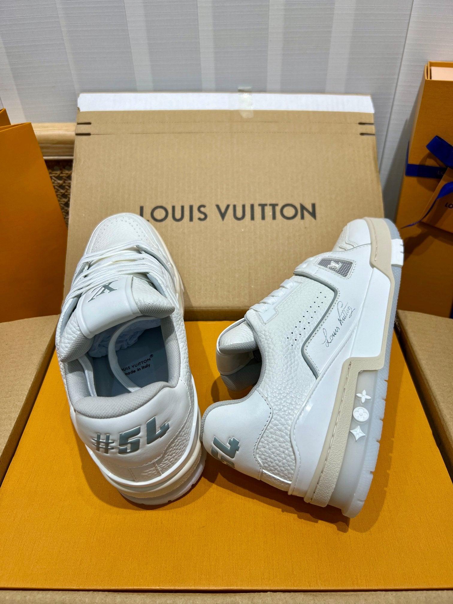 LUV White Trainer Sneakers-77 Designer Sneakers