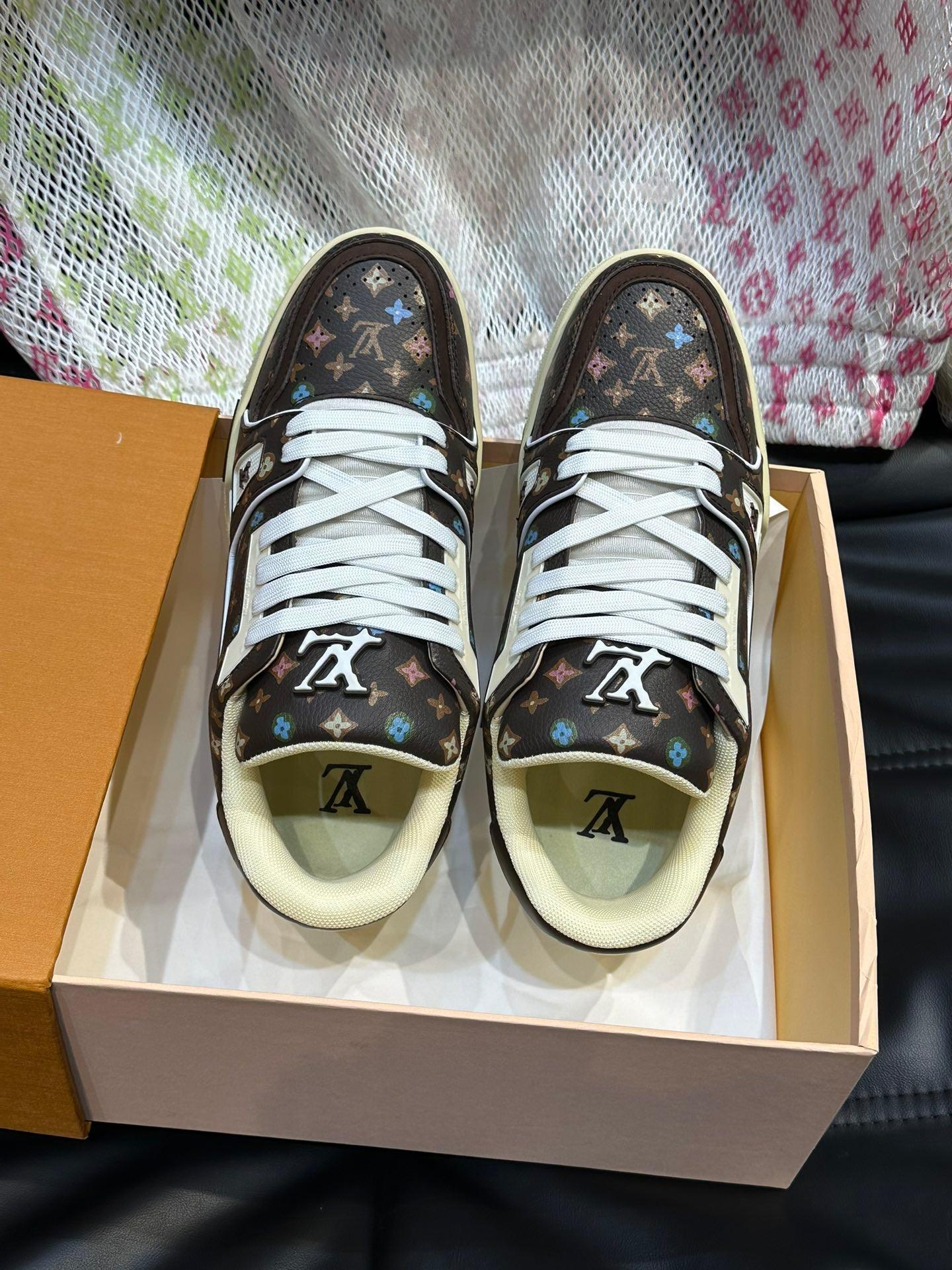 LUV Brown Trainer Sneakers-085 Designer Sneakers