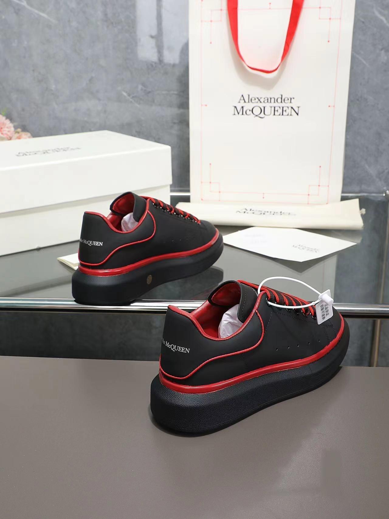 ALMC Oversized Black and Red Sneakers-036 Designer Sneakers
