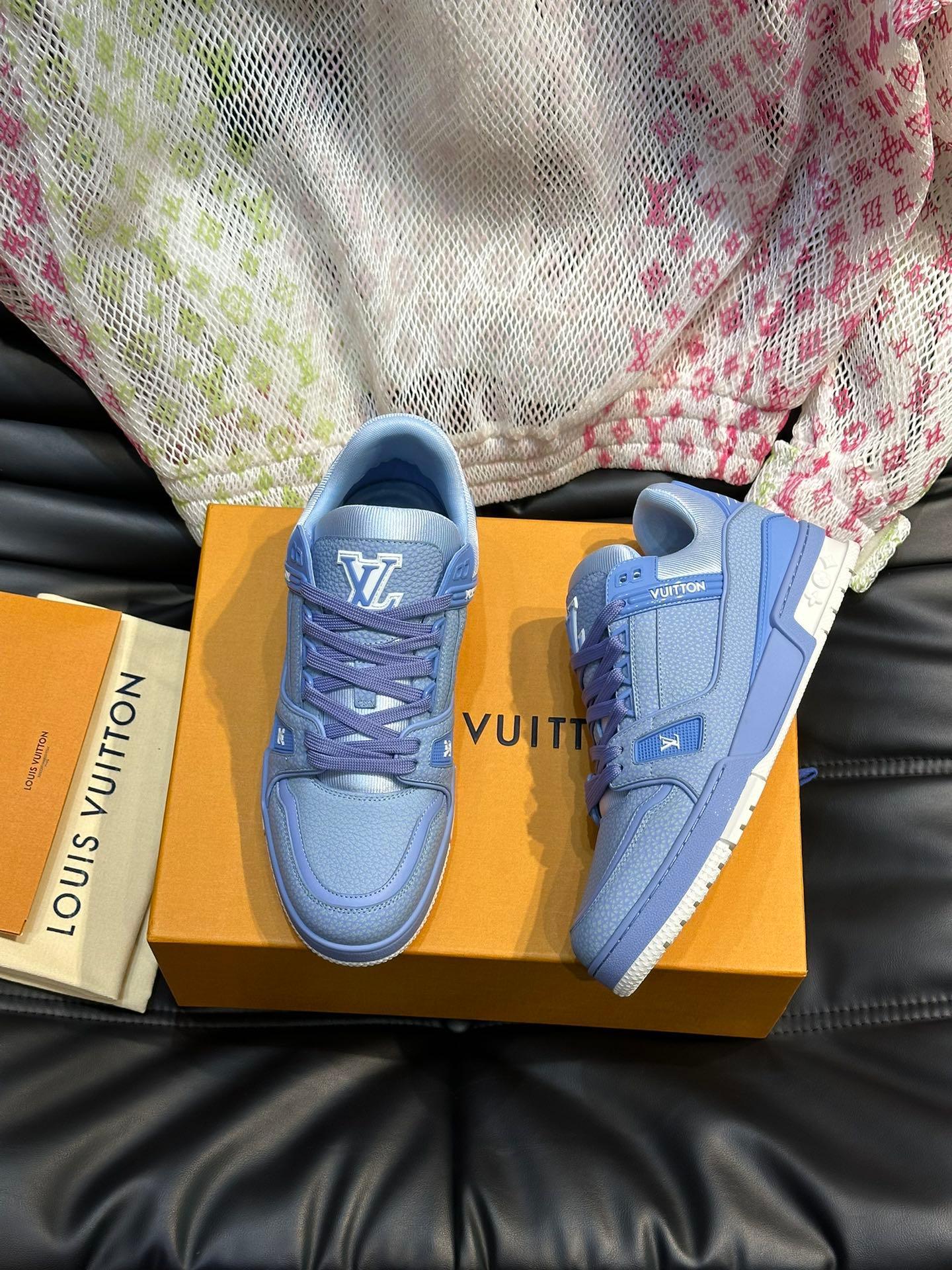 LUV Blue Trainer Sneakers-083 Designer Sneakers