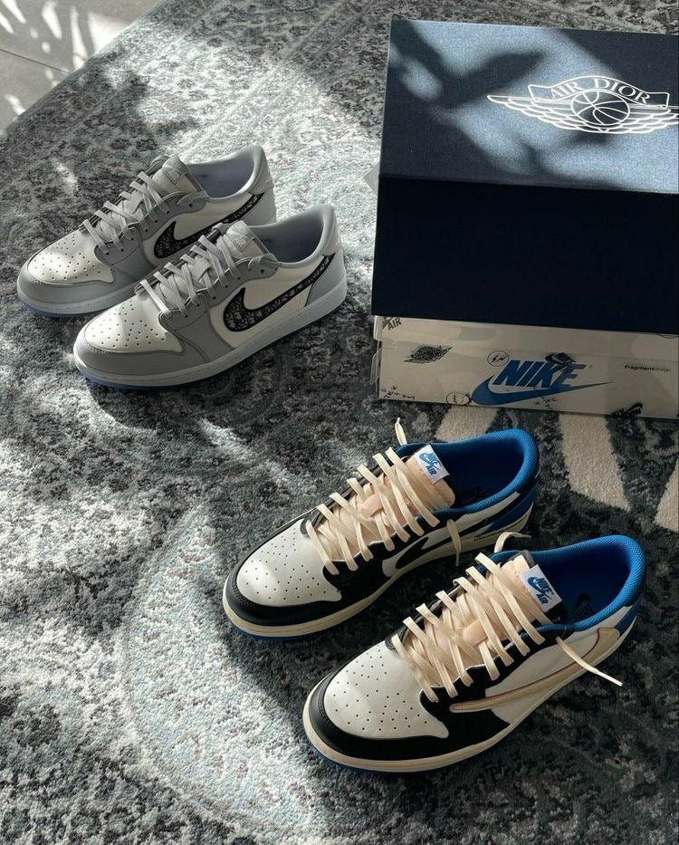 Custom Fragment x Travis Scott x Air Jordan 1 Low DM7866 140 luxurysteps