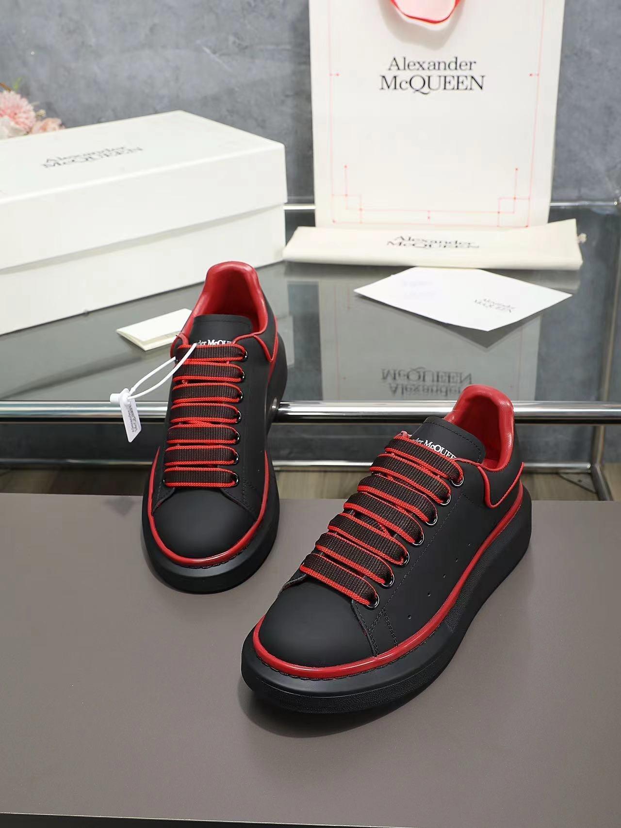 ALMC Oversized Black and Red Sneakers-036 Designer Sneakers