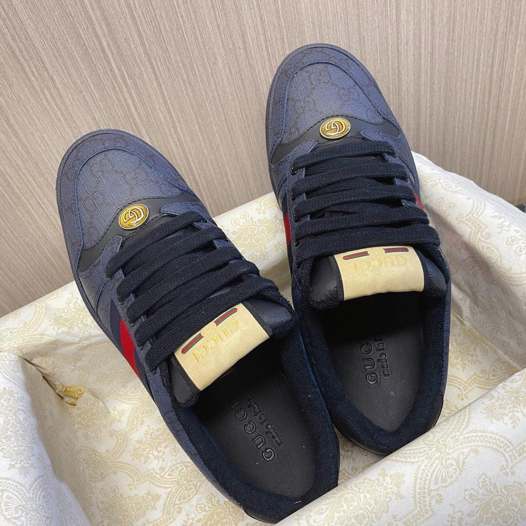 GCI Men's Blue/Dark Blue Screener Sneakers-188 Designer Sneakers