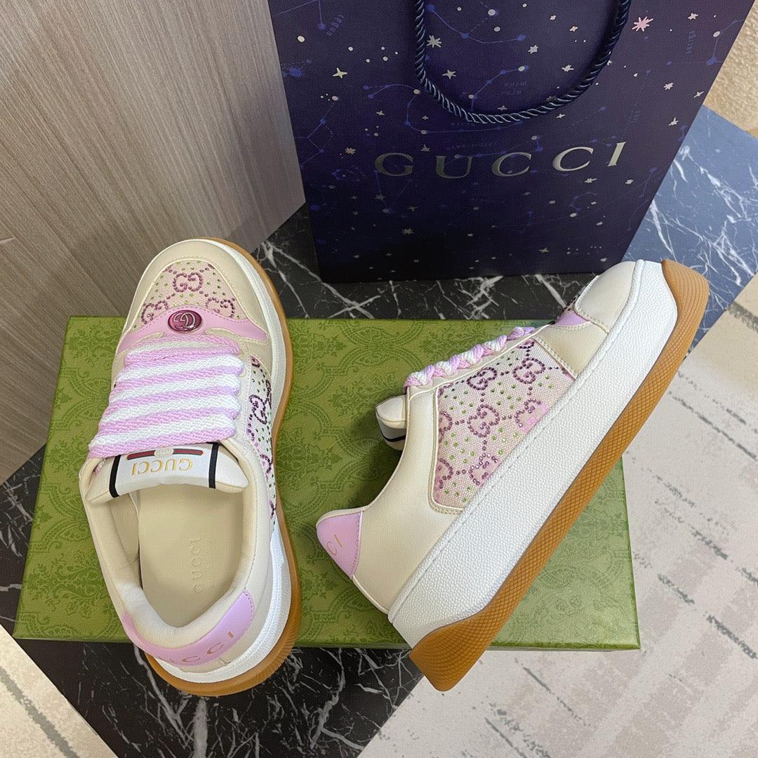 GCI Pink Screener Low Top Sneakers-043 Designer Sneakers