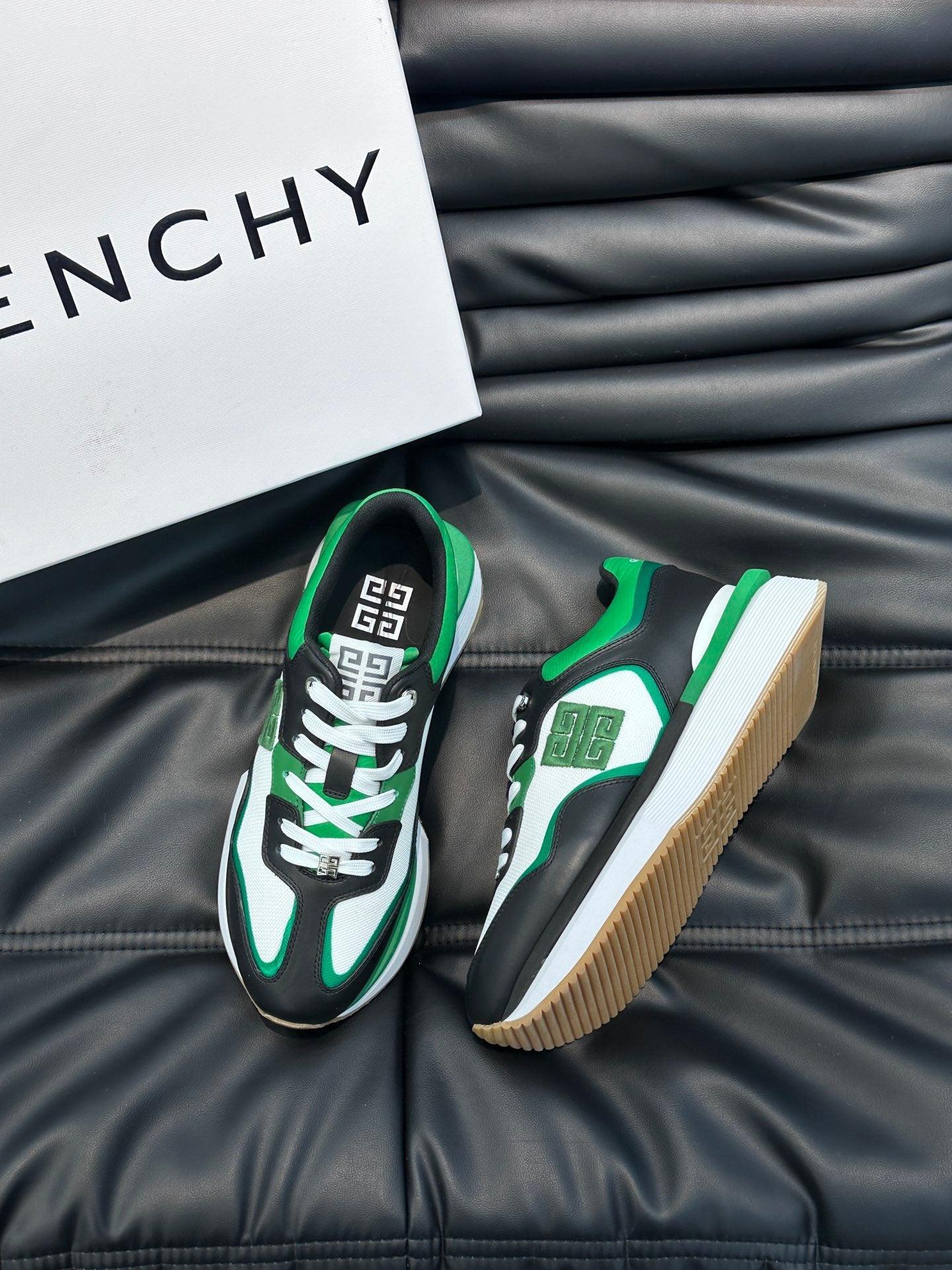 GVC Black and Green Sneakers-010 Designer Sneakers