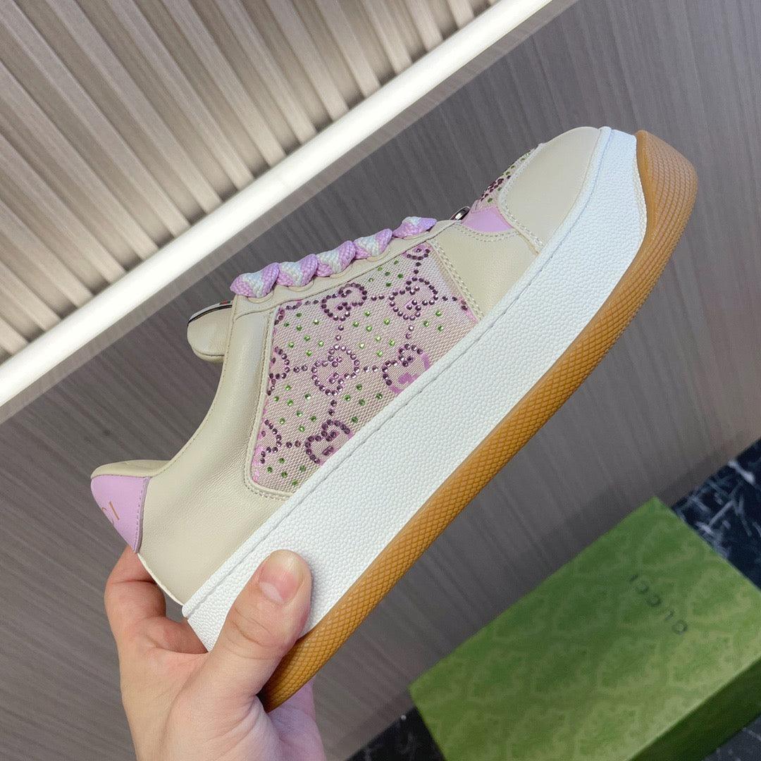 GCI Pink Screener Low Top Sneakers-043 Designer Sneakers