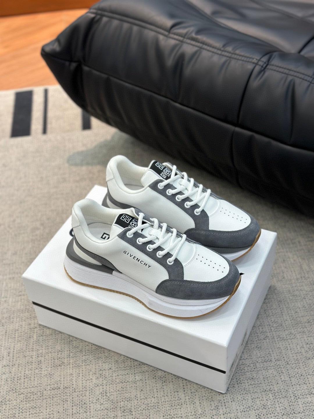 GVC Grey and White Sneakers-019 Designer Sneakers