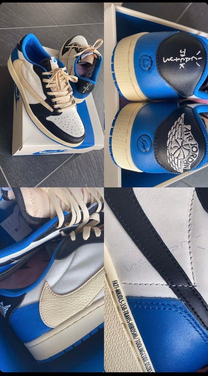 Custom Fragment x Travis Scott x Air Jordan 1 Low DM7866 140 luxurysteps