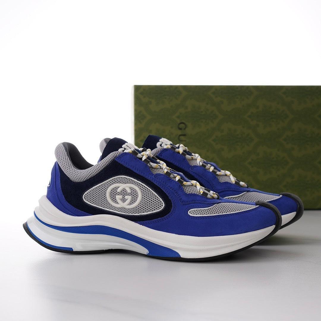 GCI Men New Run Blue Suede Sneakers-181 Designer Sneakers