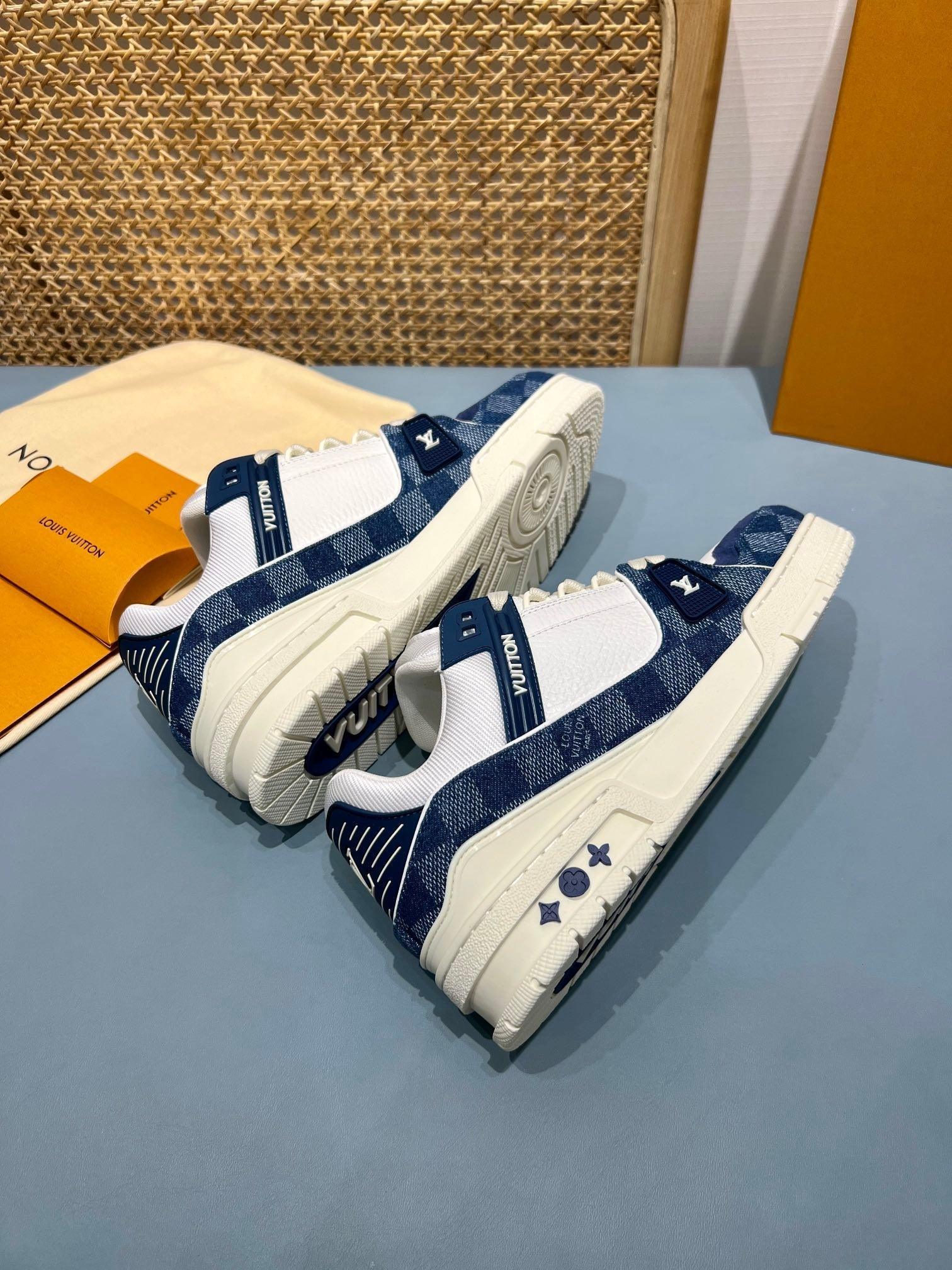 LUV Maxi Thick Blue Trainer Sneakers-073 Designer Sneakers