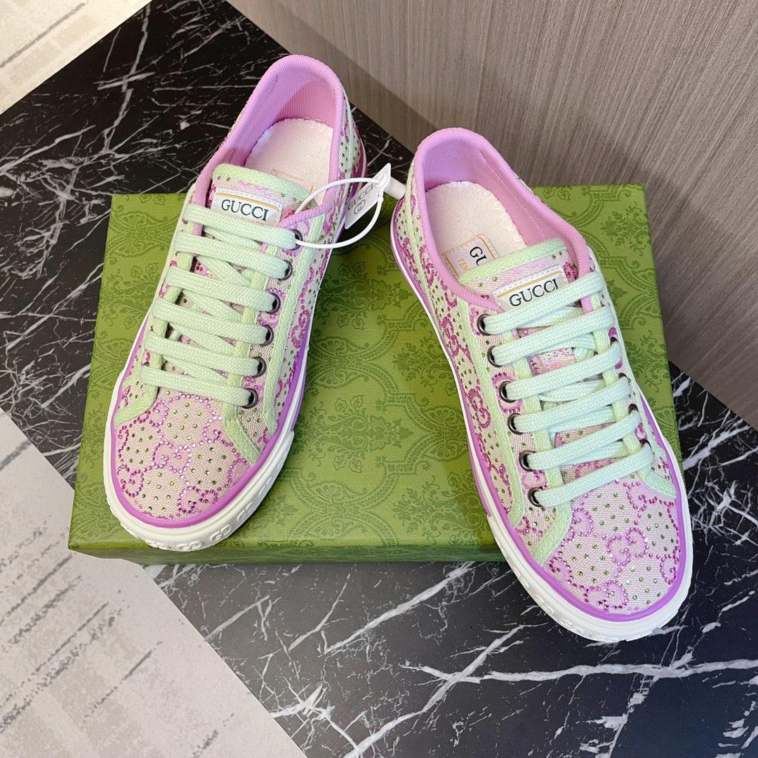 GCI Pink Tennis Sneakers-045 Designer Sneakers