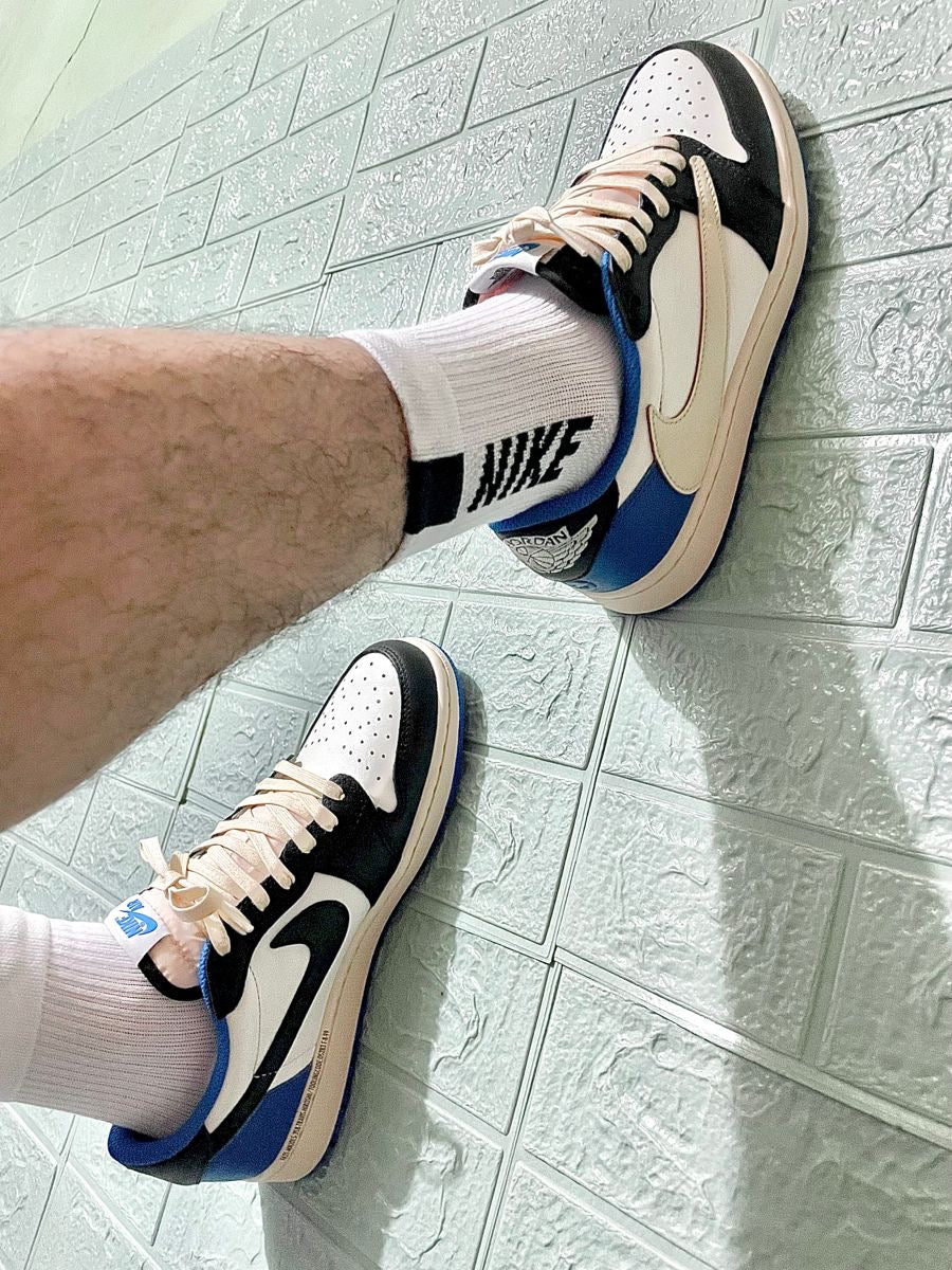 Custom Fragment x Travis Scott x Air Jordan 1 Low DM7866 140 luxurysteps