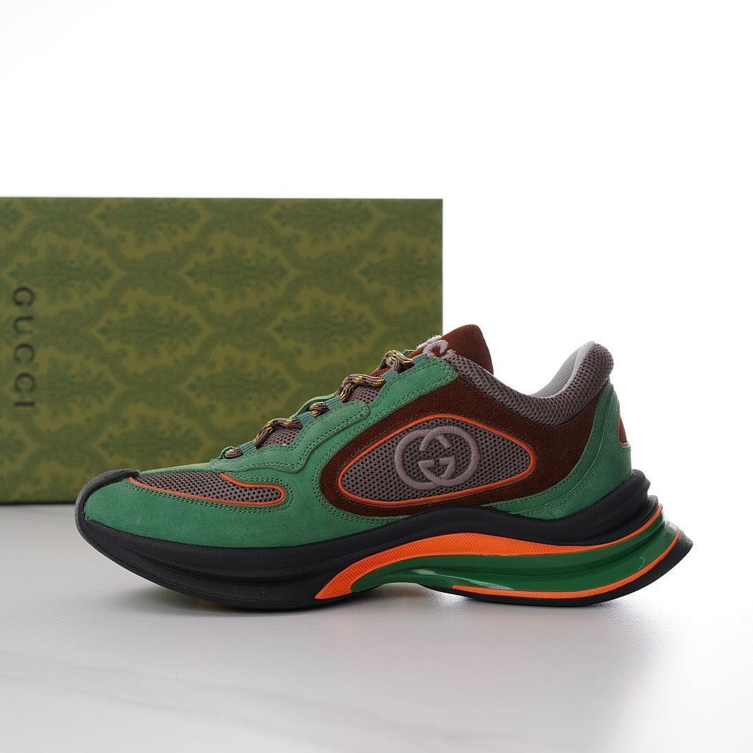 GCI Men's Run Green Suede Sneakers-182 Designer Sneakers