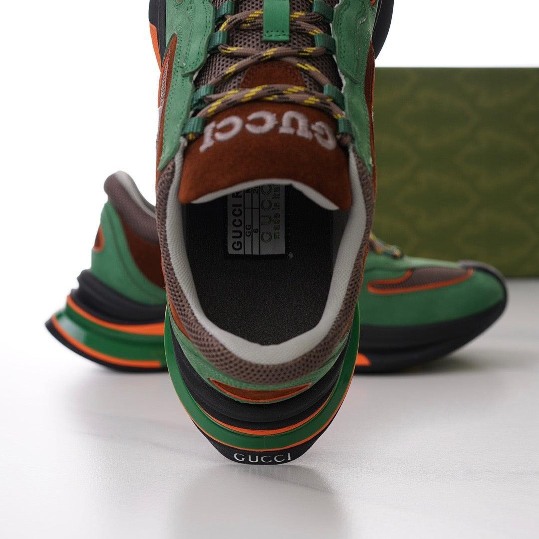 GCI Men's Run Green Suede Sneakers-182 Designer Sneakers