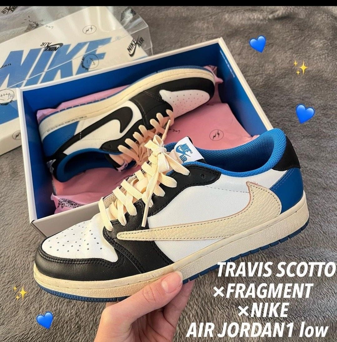 Custom Fragment x Travis Scott x Air Jordan 1 Low DM7866 140 luxurysteps