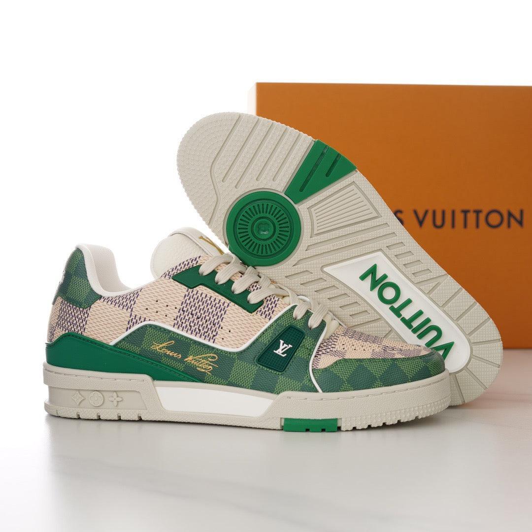 LUV Trainer Green Sneakers-104 Designer Sneakers