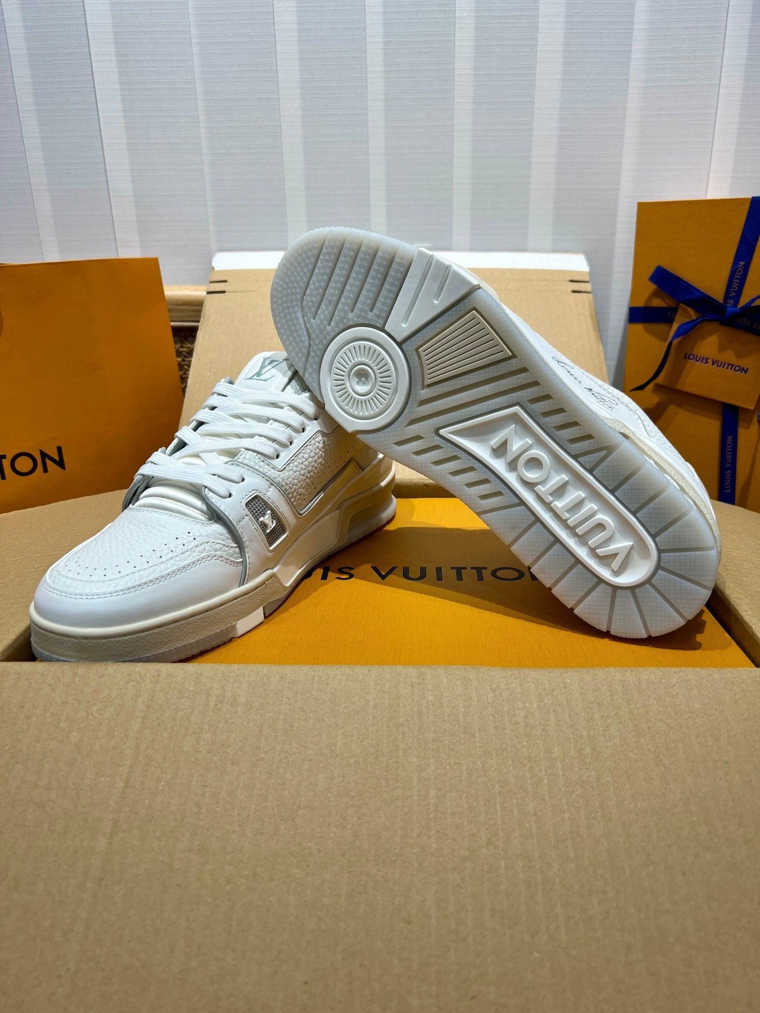 LUV White Trainer Sneakers-77 Designer Sneakers