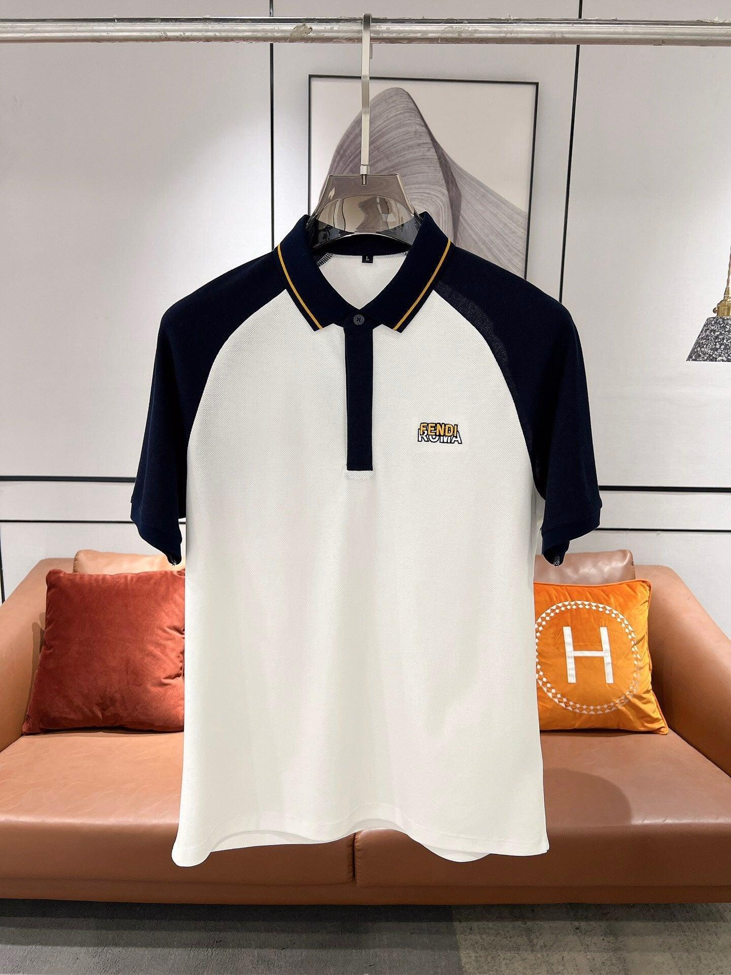 FDE Black and White Polo Shirt -001 Designer Sneakers