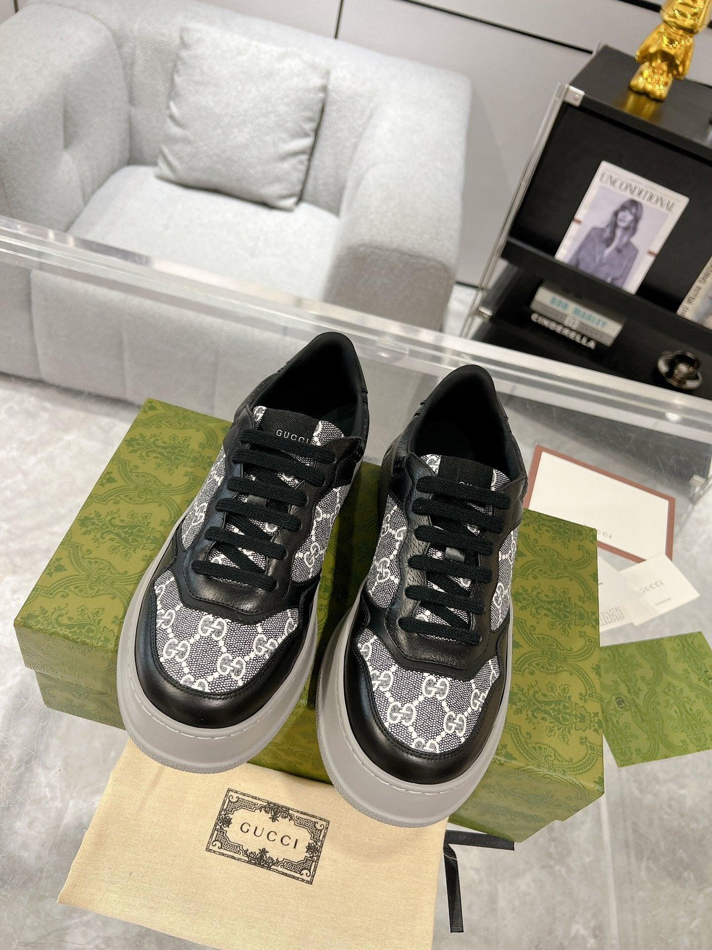 GCI Men's Black and Grey Supreme Canvas Sneakers-184 Designer Sneakers