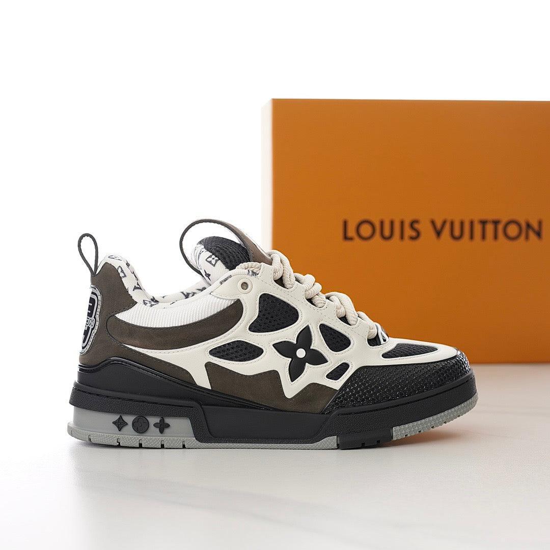 LUV Brown Skate Sneakers-100 Designer Sneakers