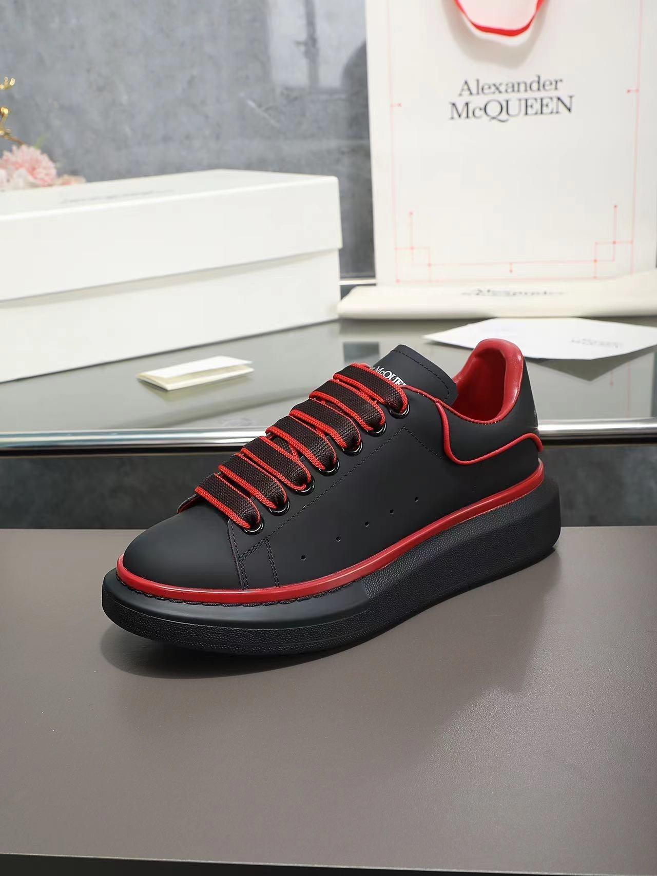 ALMC Oversized Black and Red Sneakers-036 Designer Sneakers