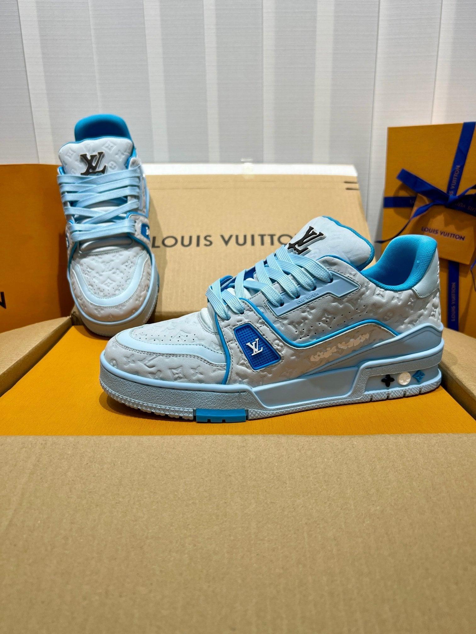 LUV Blue Trainer Sneakers-078 Designer Sneakers