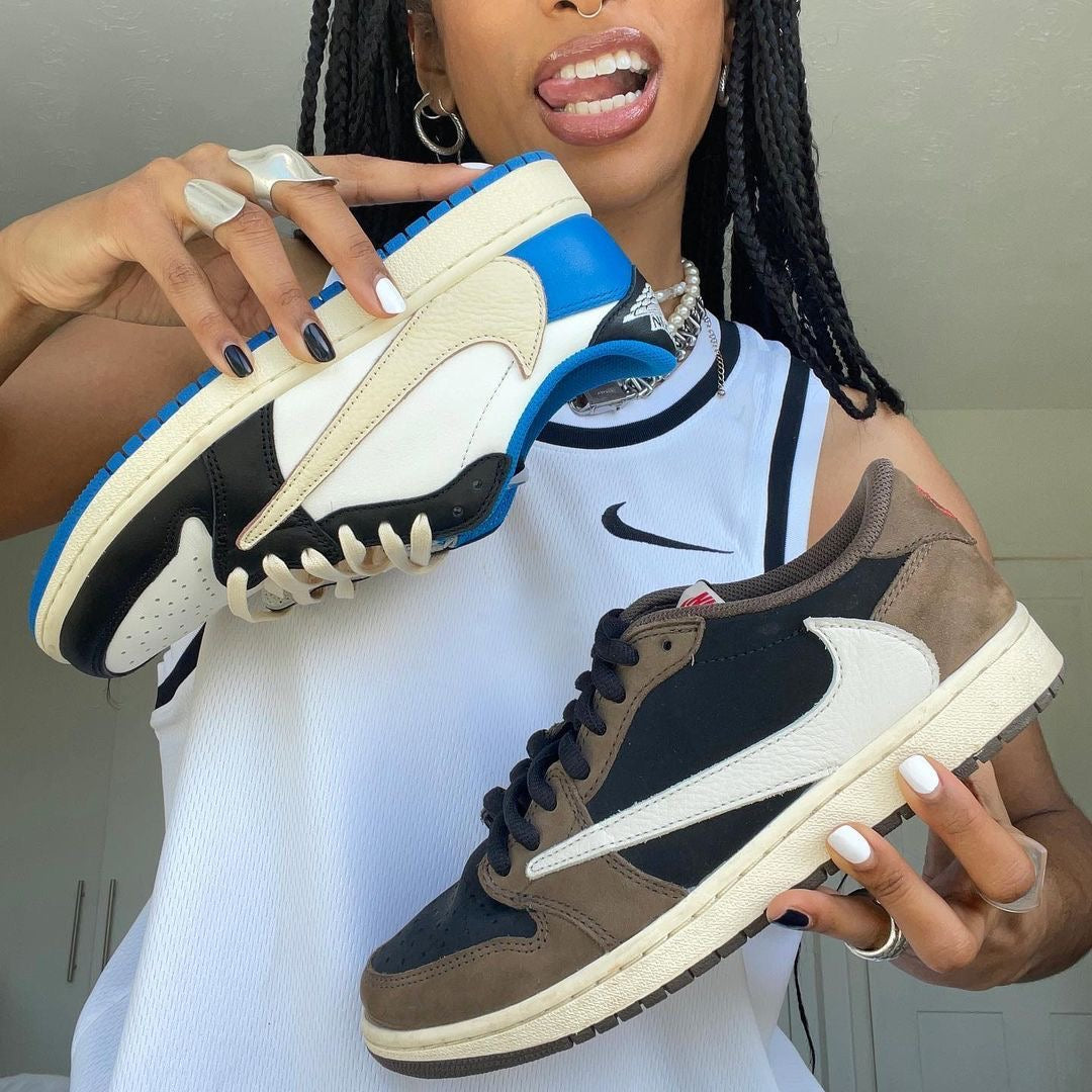 Custom Fragment x Travis Scott x Air Jordan 1 Low DM7866 140 luxurysteps