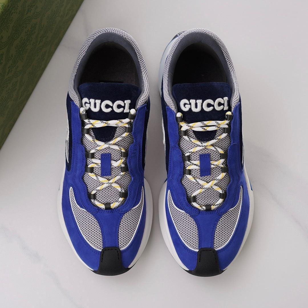 GCI Men New Run Blue Suede Sneakers-181 Designer Sneakers
