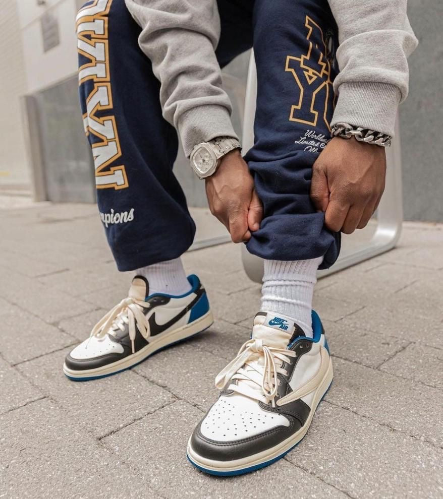 Custom Fragment x Travis Scott x Air Jordan 1 Low DM7866 140 luxurysteps
