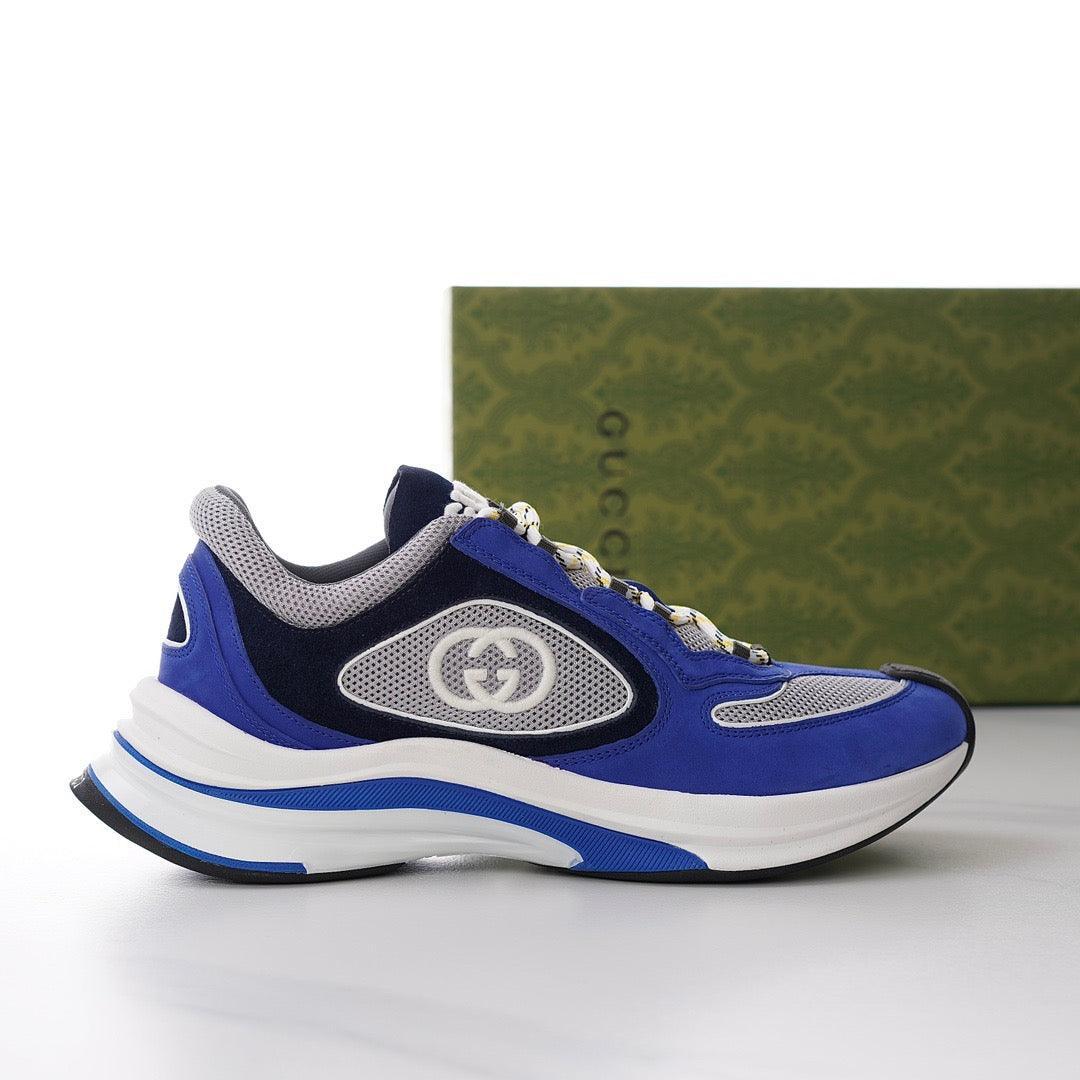 GCI Men New Run Blue Suede Sneakers-181 Designer Sneakers