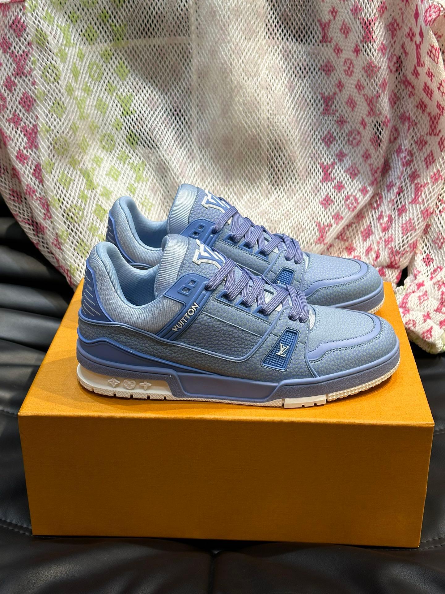 LUV Blue Trainer Sneakers-083 Designer Sneakers