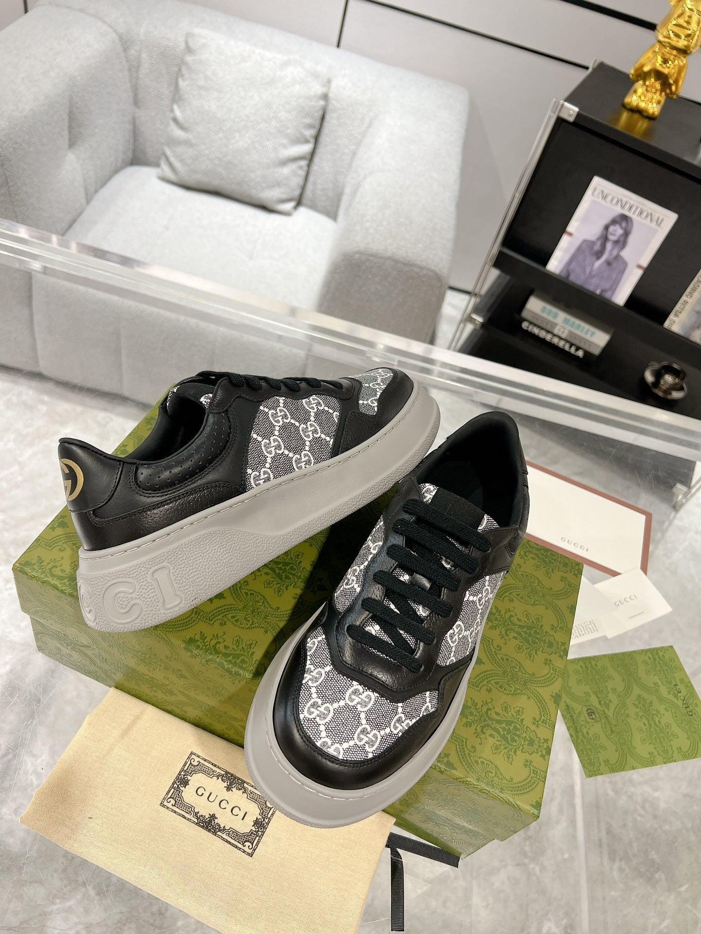 GCI Men's Black and Grey Supreme Canvas Sneakers-184 Designer Sneakers