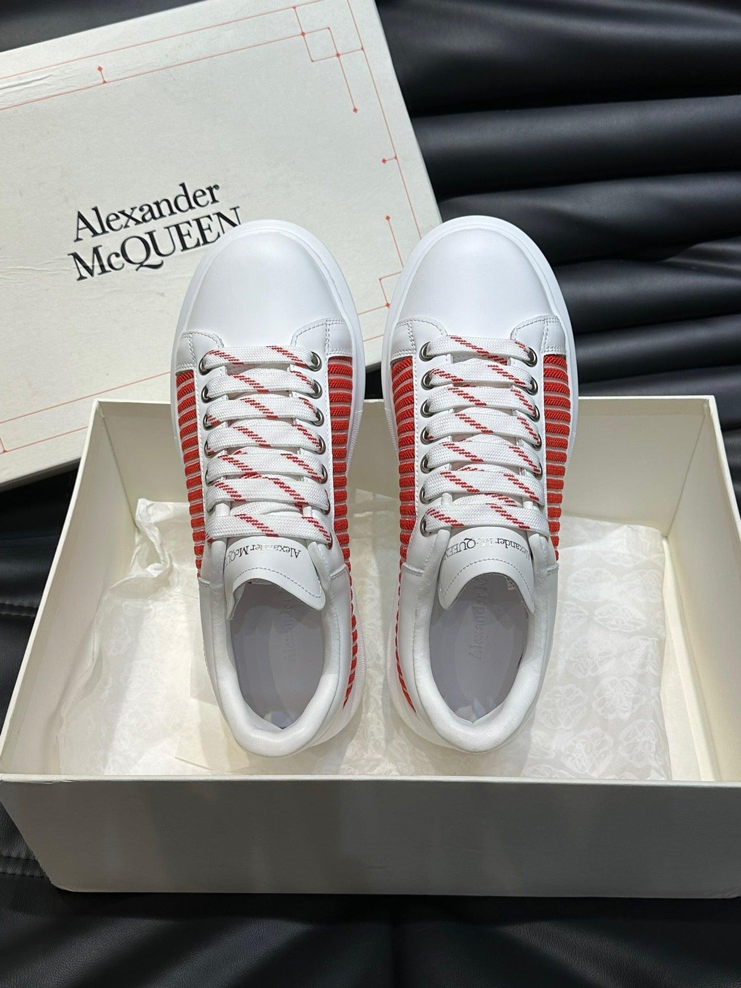 ALMC White and Red Sneakers-003 Designer Sneakers