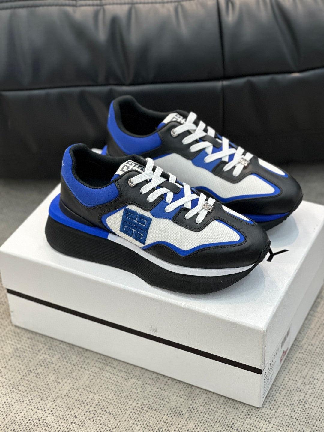 GVC Blue, White and Black Sneakers-011 Designer Sneakers