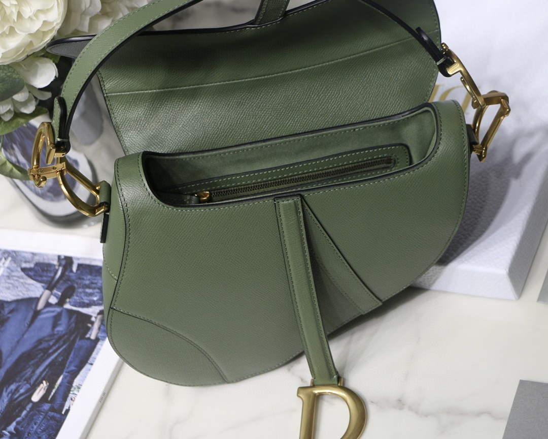 1984 - Saddle Bag 1984 Calfskin Bag Green - GoatLV