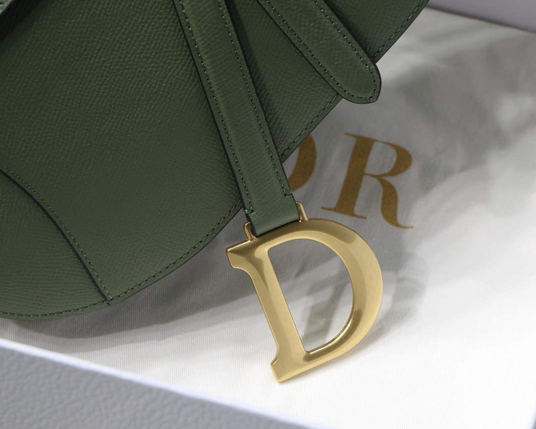 1984 - Saddle Bag 1984 Calfskin Bag Green - GoatLV