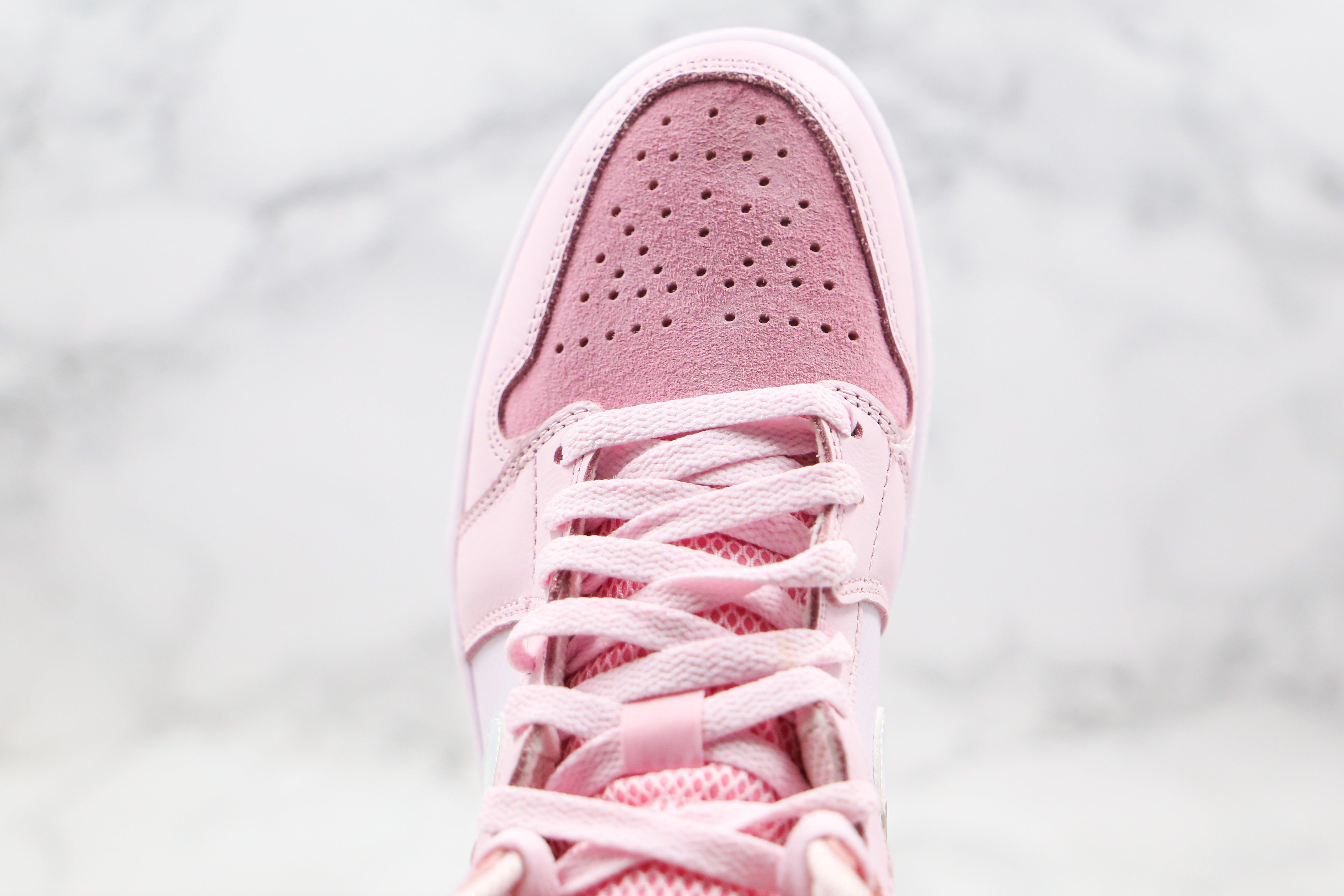 Custom Air Jordan 1 Mid Digital Pink High Q - sneakerhypesusa