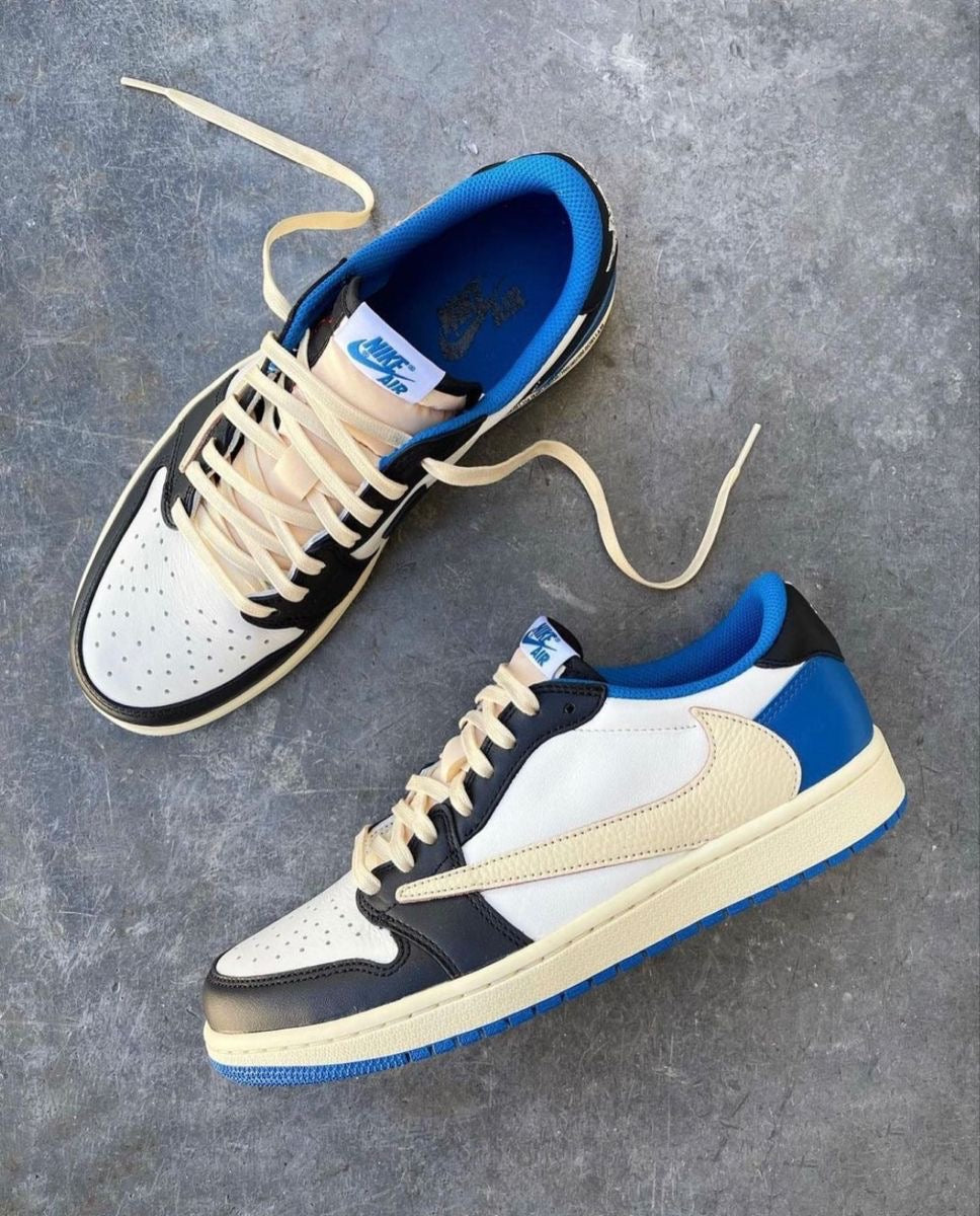 Custom Fragment x Travis Scott x Air Jordan 1 Low DM7866 140 luxurysteps