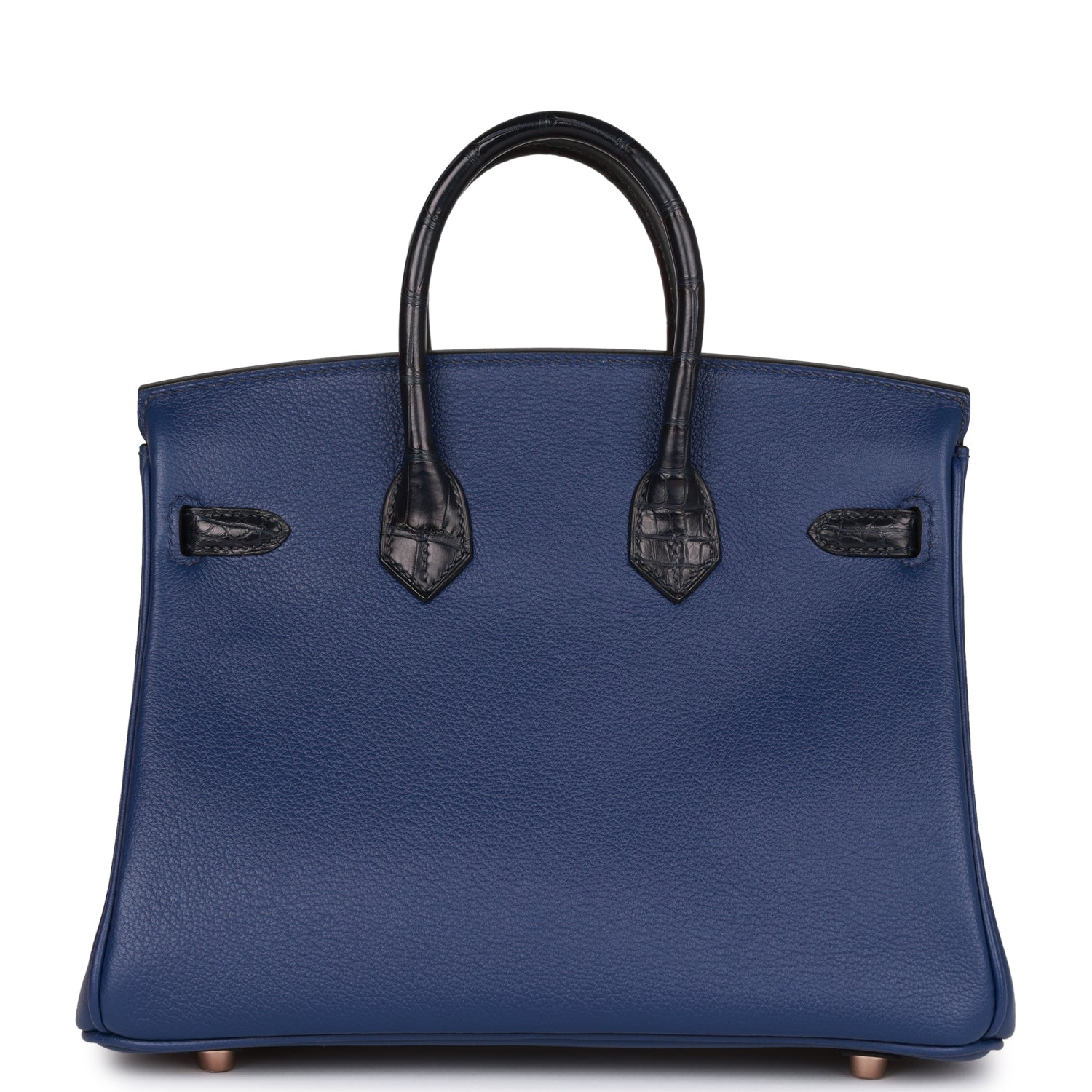 Birkin 25 Bleu Saphir and Marine Matte Alligator and Togo Touch Rose Gold Hardware Kilta bags
