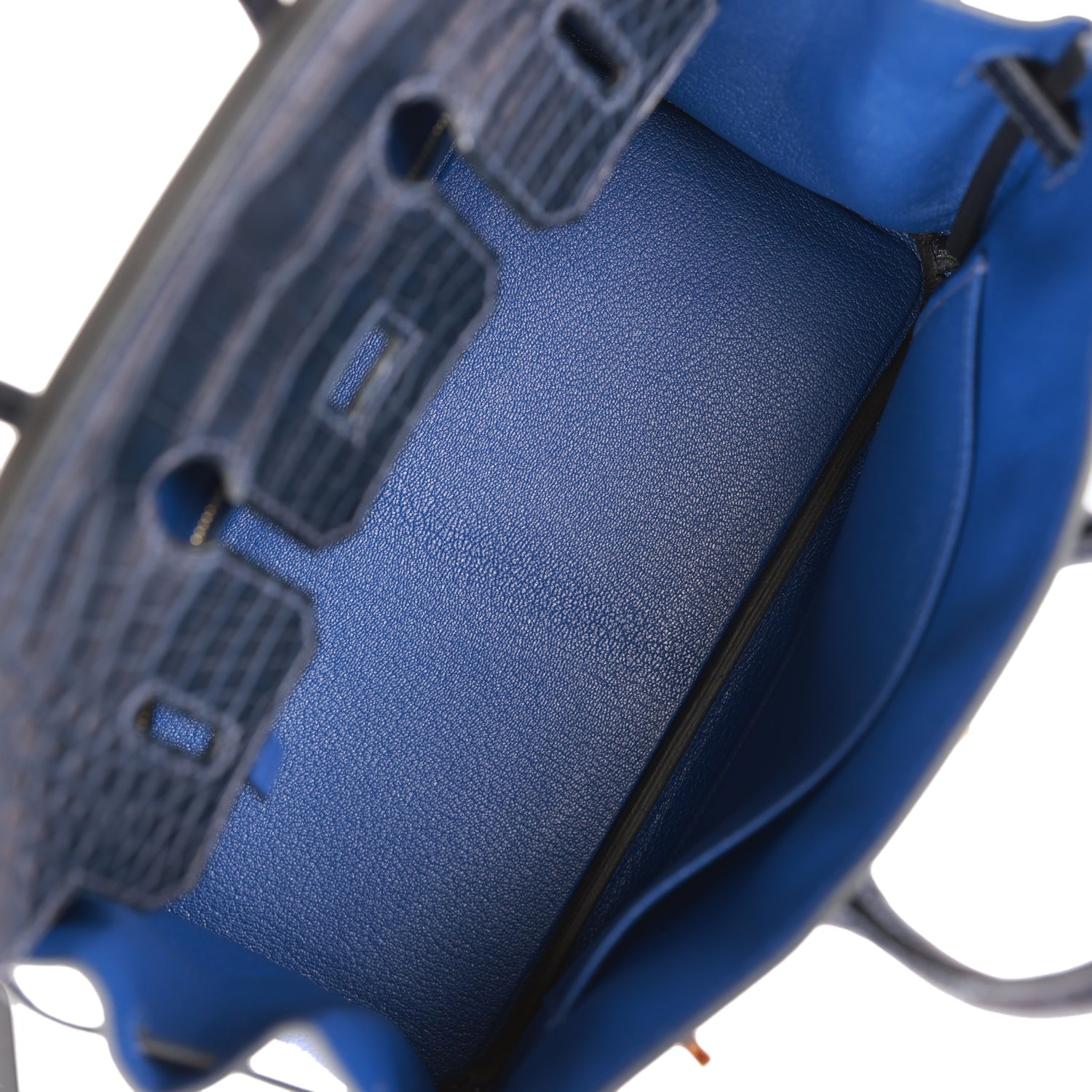Birkin 25 Bleu Saphir and Marine Matte Alligator and Togo Touch Rose Gold Hardware Kilta bags