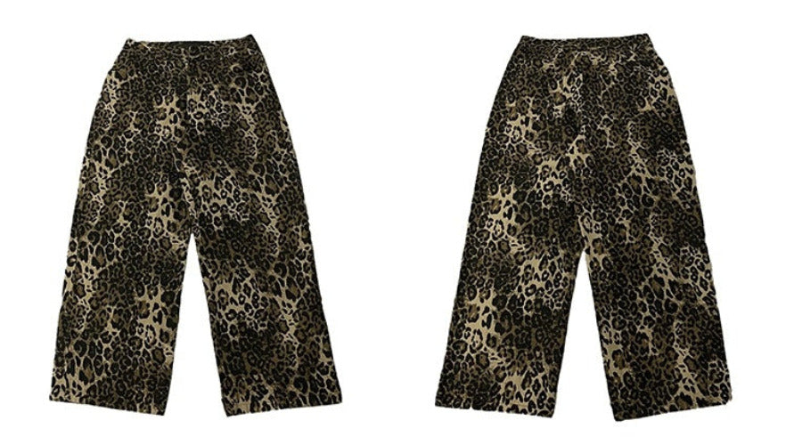 Wild Leopard Print Jeans - Goatlv