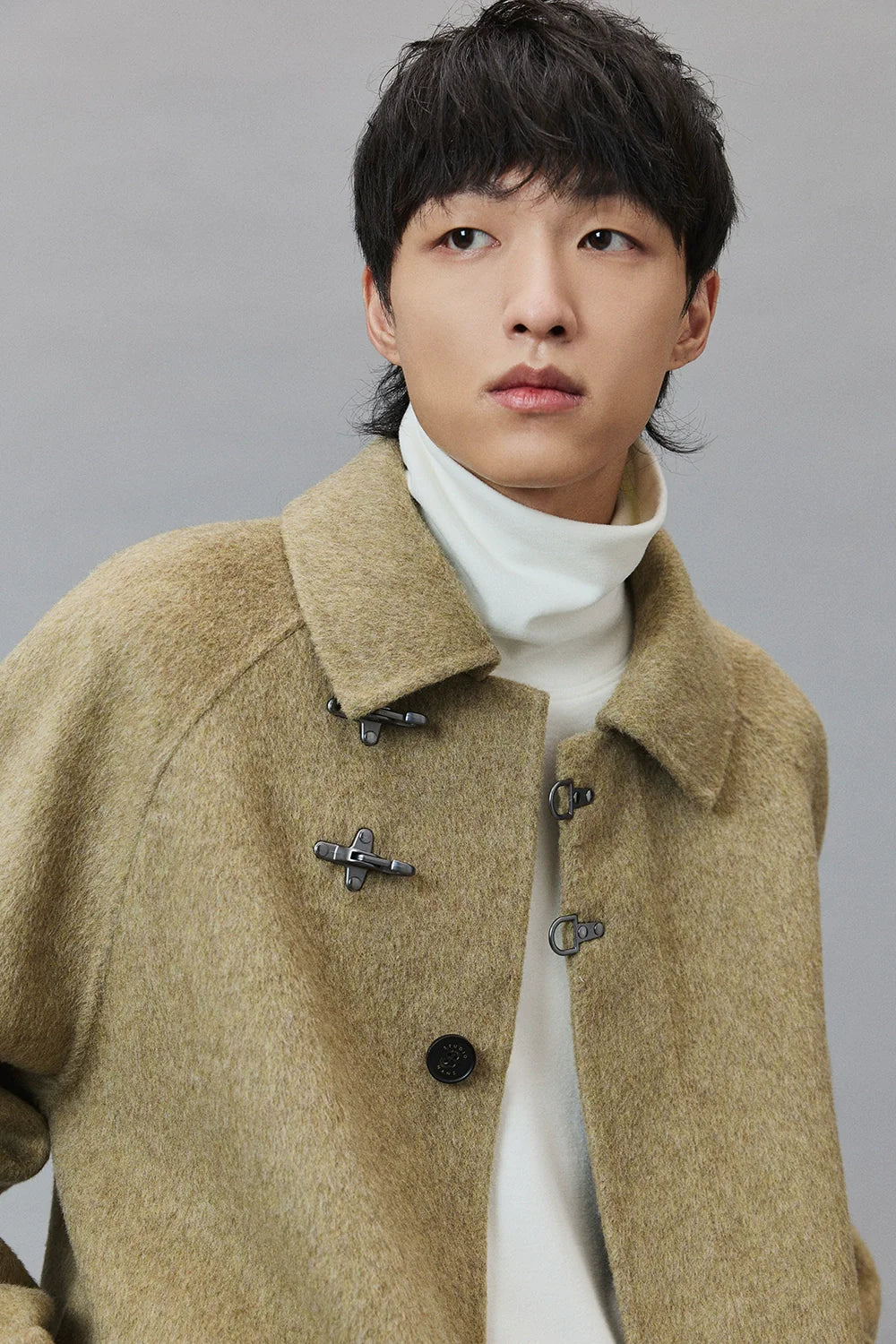 Wool Double-Faced Classic Balmacaan Coat - Goatlv