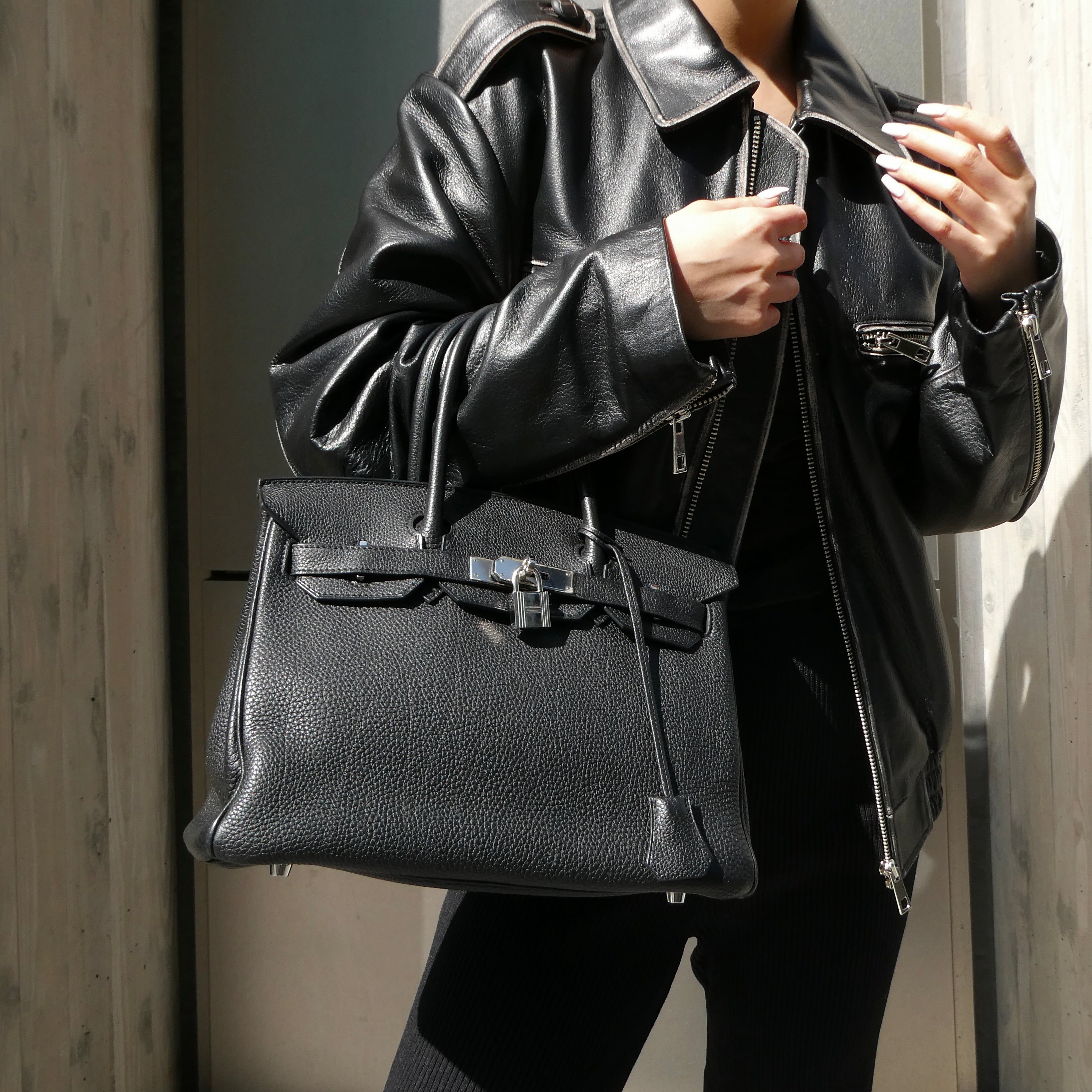 BIRKIN 30 Black Togo Kilta bags