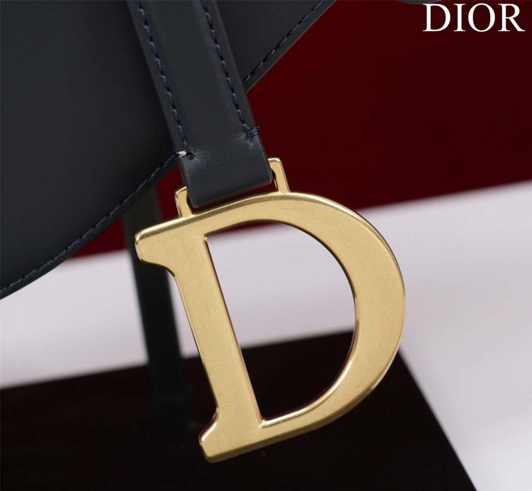 1984 - Saddle Bag With Strap Ultramatte Calfskin Black Gold - GoatLV