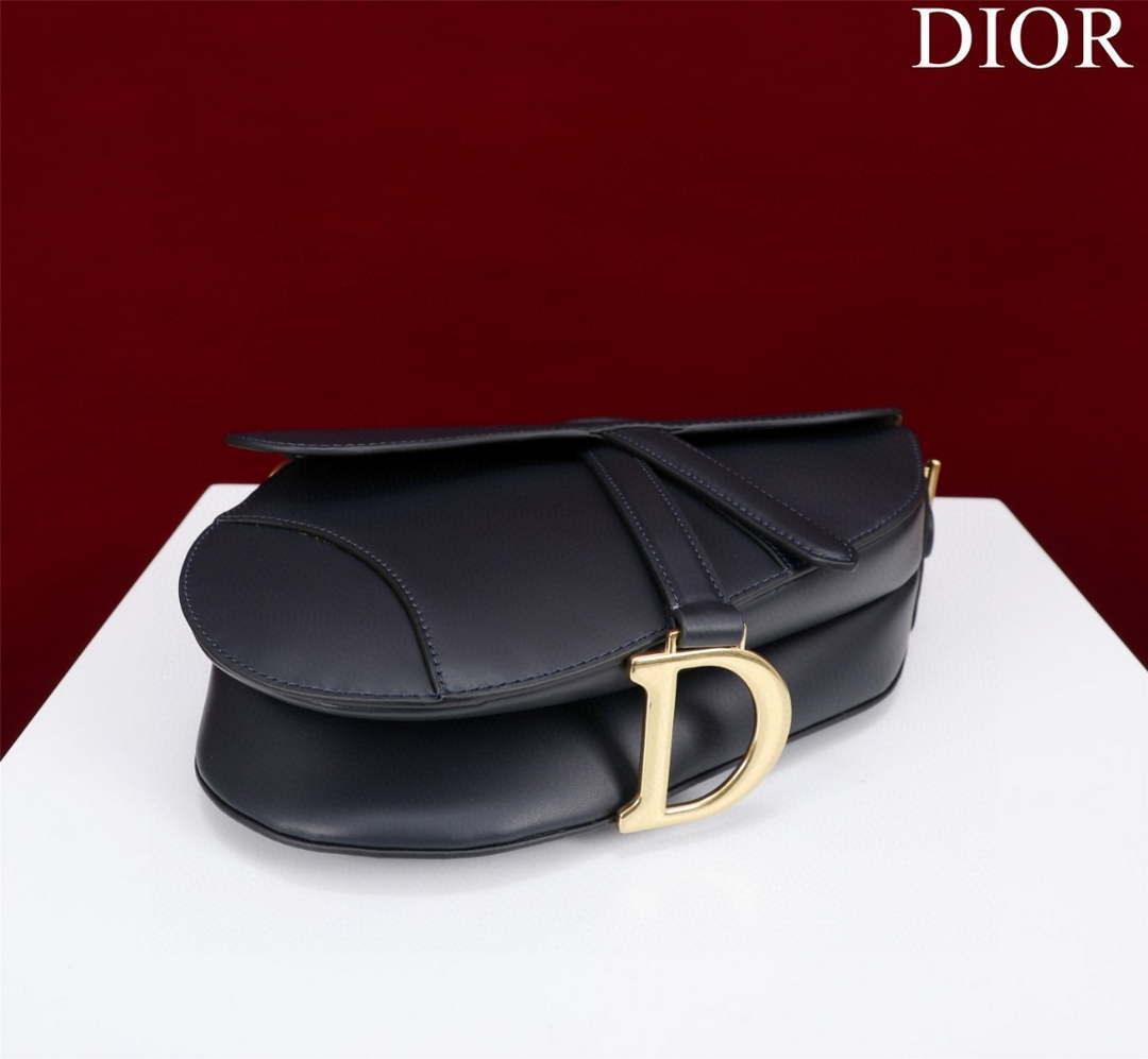 1984 - Saddle Bag With Strap Ultramatte Calfskin Black Gold - GoatLV
