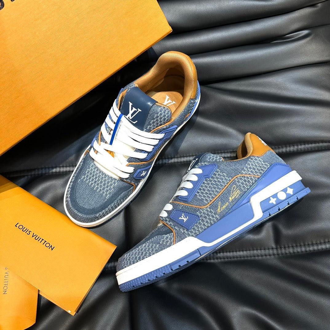 LUV Trainer Blue and Grey Denim Sneakers -071 Designer Sneakers